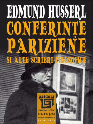 cover image of Conferințe pariziene și alte scrieri filosofice